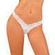 Кружевные танга Obsessive Heavenlly thong белые XS/S