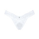 Кружевные танга Obsessive Heavenlly thong белые XS/S