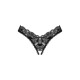 трусики Obsessive Donna Dream crotchless thong чорні XS/S