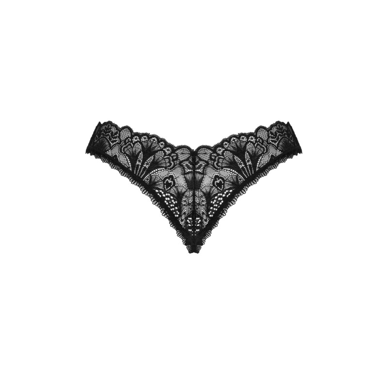 трусики Obsessive Donna Dream crotchless thong чорні XS/S