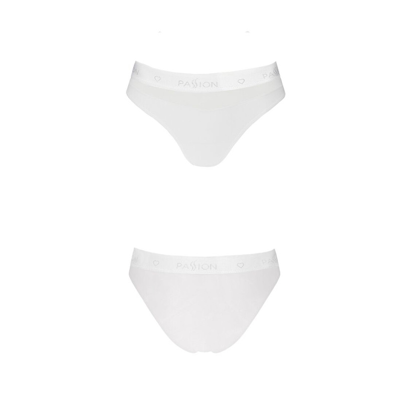 Трусики с прозрачной вставкой Passion PS006 PANTIES S, white