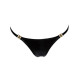 Трусики с мокрым эффектом Noir Handmade P008 Powerwetlook panty with gold clasp, 3XL, на застежках