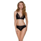 Трусики с широкой резинкой и кружевом Passion PS001 PANTIES S, black