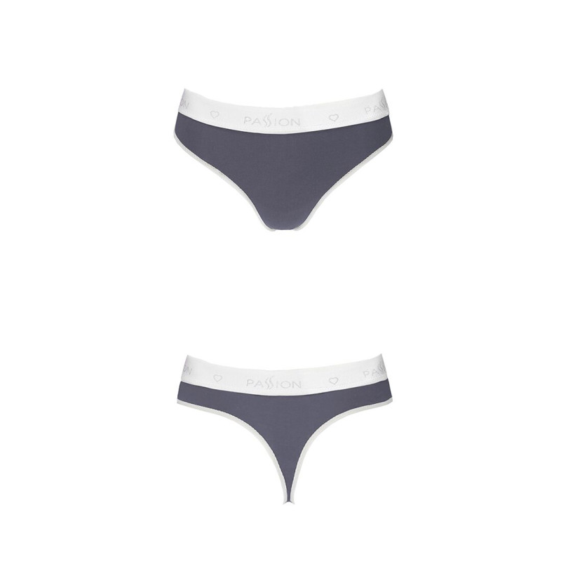 Спортивные трусики-стринги Passion PS007 PANTIES S, dark grey