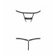 Трусики стрепы Passion Exclusive Shelly Thong black L/XL