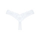 Кружевная танга Obsessive Heavenlly crotchless thong XS/S, с доступом
