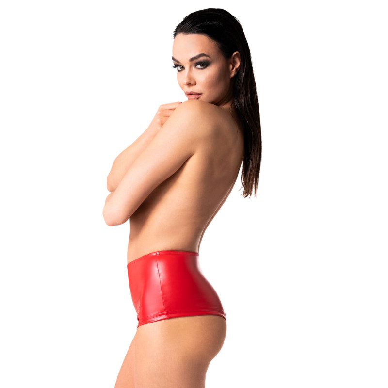 Шорты Noir Handmade F356 Red powerwetlook shorts - M