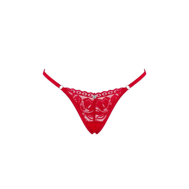 Стрінги Obsessive Lacelove thong червоні M/L