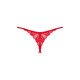 Трусики с доступом Obsessive Ingridia crotchless thong XS/S, красные