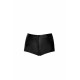 Шортики Noir Handmade F318 Wild, 3XL, black, под латекс, крокодиловый принт, с доступом