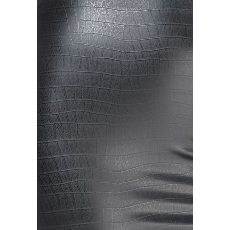 Трусики-стринги Noir Handmade P012 Wild, 3XL, под латекс, крокодиловый принт, застежки по бокам