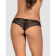 Кружевные танга с доступом Obsessive Contica crothchles thong черные L/XL