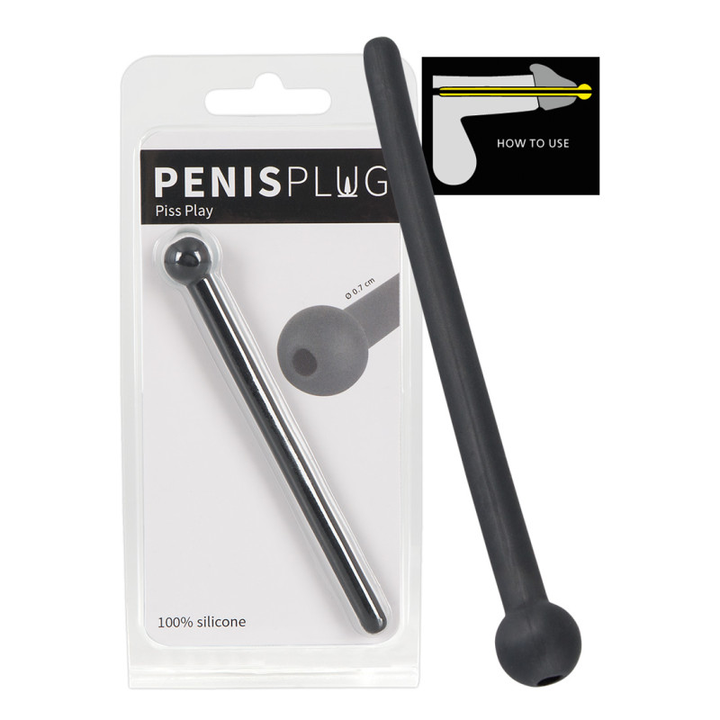 Уретральный стимулятор You2Toys Penis Plug Piss Play You2Toys Черный 7 мм