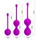 Вагінальні кульки Pretty Love Kegel Balls Set Pink, 3 шт.