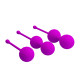 Вагінальні кульки Pretty Love Kegel Balls Set Pink, 3 шт.