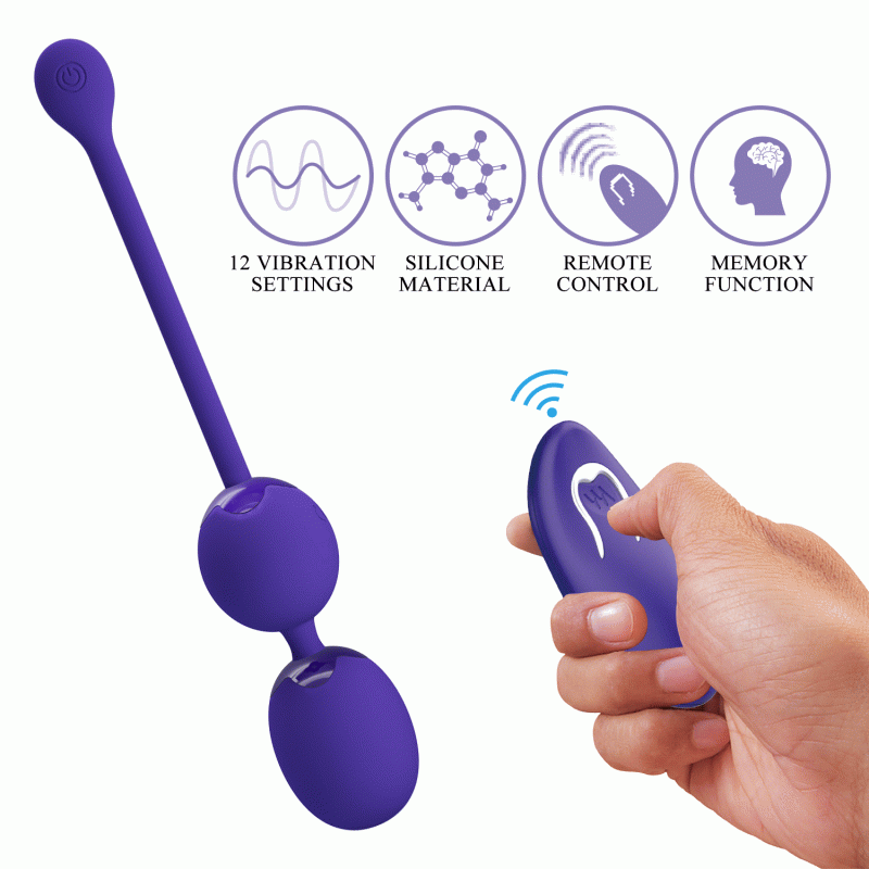 Вагінальні віброкульки Pretty Love Willie Vibrating Kegel Balls Blue