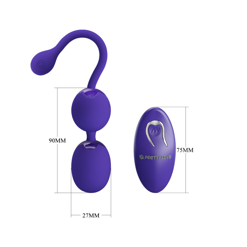 Вагінальні віброкульки Pretty Love Willie Vibrating Kegel Balls Blue