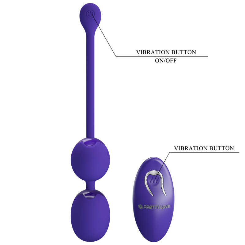 Вагінальні віброкульки Pretty Love Willie Vibrating Kegel Balls Blue