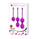 Вагінальні кульки Pretty Love Kegel Balls Set Pink, 3 шт.