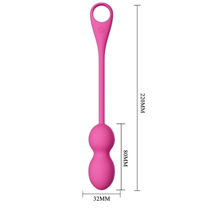 Віброкульки Pretty Love Elvira Vibrating Egg Pink (App)