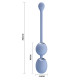 Вагинальные виброшарики Pretty Love Willie Vibrating Kegel Balls Light Blue