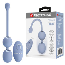 Вагінальні віброкульки Pretty Love Willie Vibrating Kegel Balls Light Blue