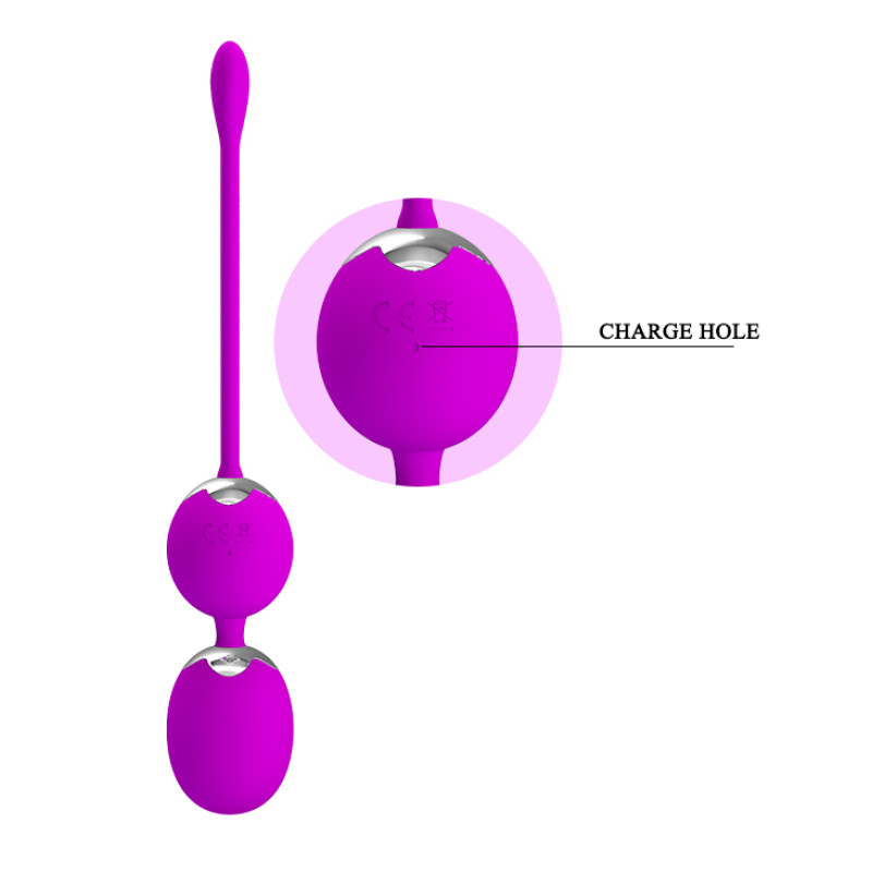 Вагінальні віброкульки Pretty Love Willie Vibrating Kegel Balls Purple