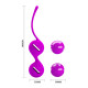 Вагінальні кульки Pretty Love Kegel Tighten Up I Balls Purple