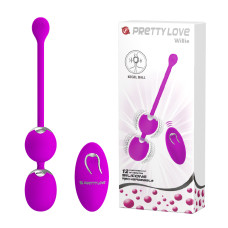 Вагінальні віброкульки Pretty Love Willie Vibrating Kegel Balls Purple