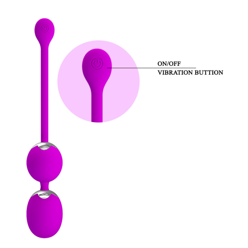 Вагінальні віброкульки Pretty Love Willie Vibrating Kegel Balls Purple