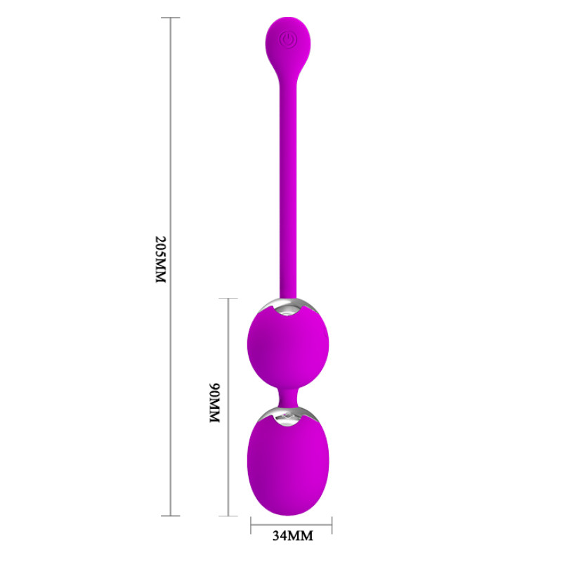 Вагінальні віброкульки Pretty Love Willie Vibrating Kegel Balls Purple