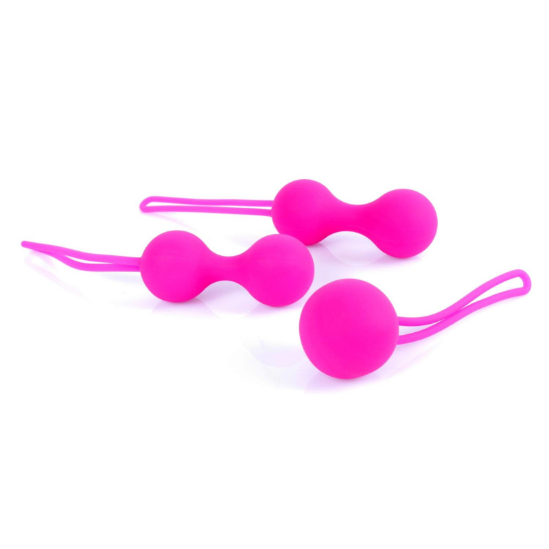 Набір вагінальних кульок B - Series HeavyFun Silicone Kegal Balls Set Pink