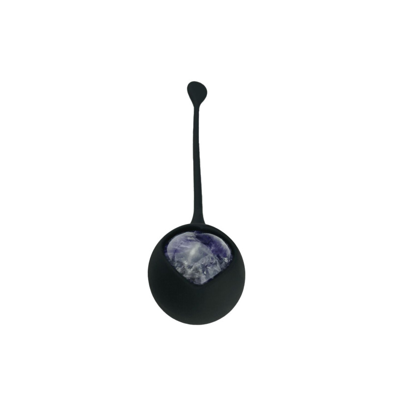 Вагинальные шарики Adrien Lastic Harmony Stones, полудрагоценные камни, диаметр 3 см, 2 держателя