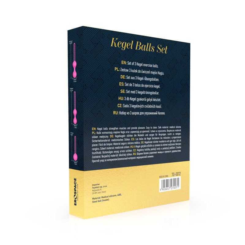 Набір вагінальних кульок Erospace Sweet Play Kegel Balls Set A12