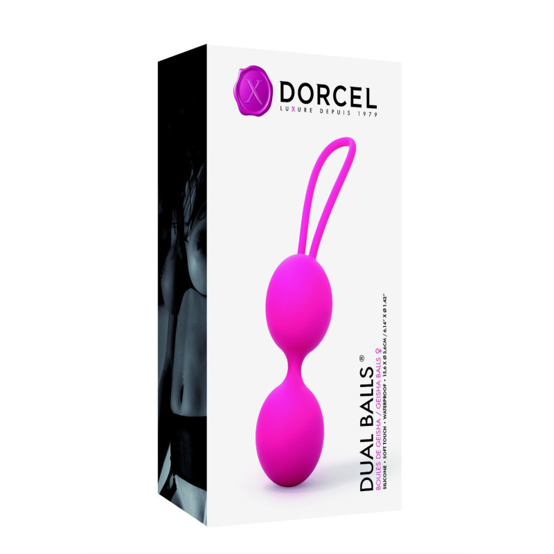 Вагінальні кульки Dorcel Dual Balls Magenta, діаметр 3,6см, вага 55гр
