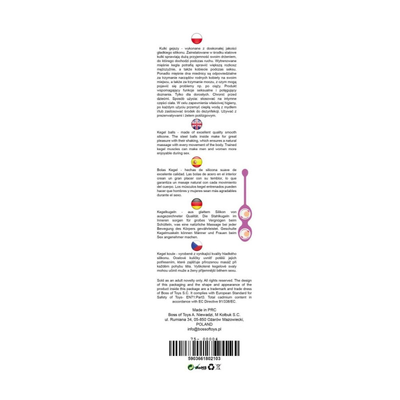 Вагінальні кульки B - Series Femme Kegel Balls 36 мм, 90 гр Pink