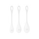 Набор йони бусин Satisfyer Yoni Power 1 White, диаметр 2-2,5-3см, вес 22-46-74гр