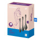 Набор йони бусин Satisfyer Yoni Power 2, диаметр 2-2,5-3 см, вес 22-44-73 гр Черный