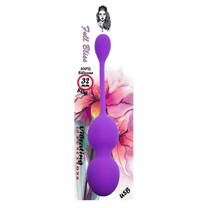 Вагінальні віброкульки B - Series Femme Kegel Balls Purple, 32 мм, 80 г
