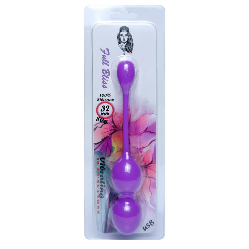 Вагінальні віброкульки B - Series Femme Kegel Balls Purple, 32 мм, 80 г
