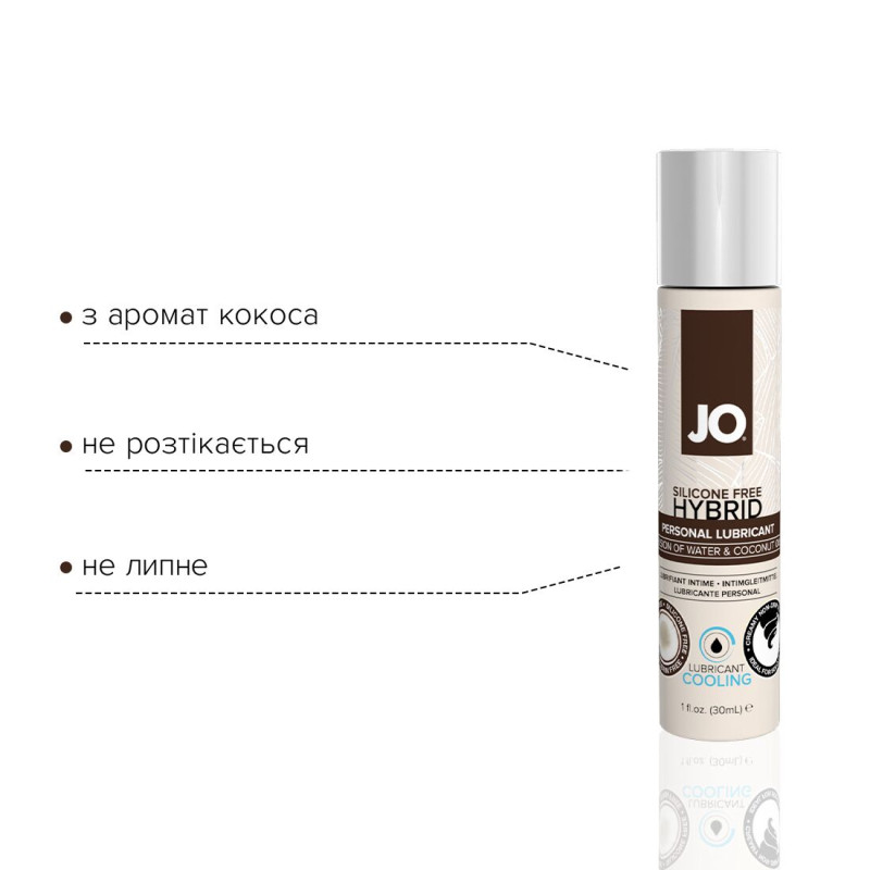 Лубрикант на комбинированной основе System JO SILICONE FREE HYBRID COOLING 30 мл
