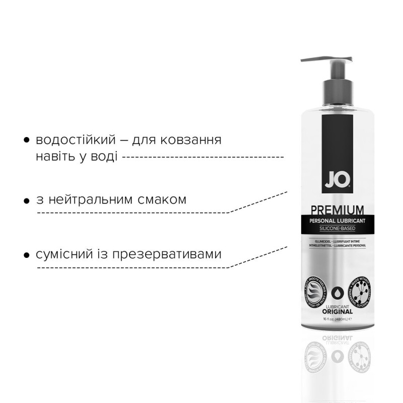 Лубрикант на силіконовій основі System JO PREMIUM ORIGINAL 480 мл