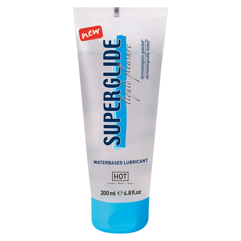 Лубрикант на водній основі Hot SUPERGLIDE Liquid Pleasure 200 мл