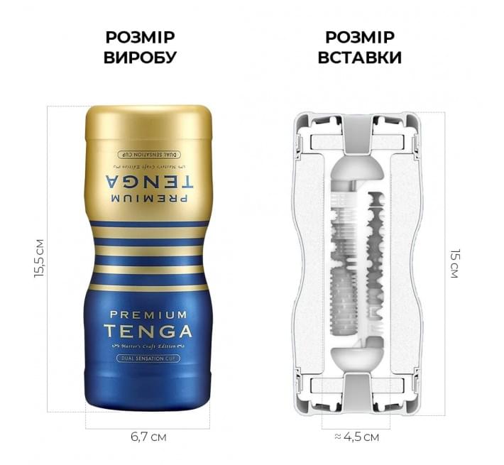 Мастурбатор Tenga Premium Dual Sensation Cup двусторонний