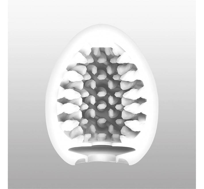 Мастурбатор-яйцо Tenga Egg Brush с рельефом в виде крупной щетины