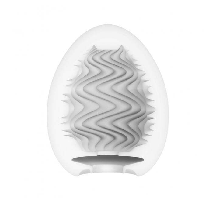Мастурбатор-яйцо Tenga Egg Wind с зигзагообразным рельефом