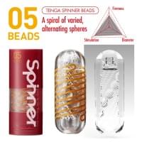 Мастурбатор Tenga Spinner 05 Beads з пружною стимулюючою спіраллю всередині