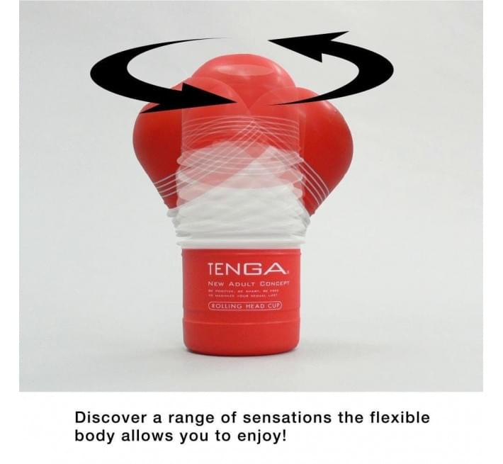 Мастурбатор Tenga Rolling Head Cup GENTLE з інтенсивною стимуляцією головки