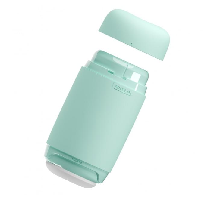 Мастурбатор TENGA PUFFY MINT GREEN, ультрамягкий материал, многоразовый, сквозной