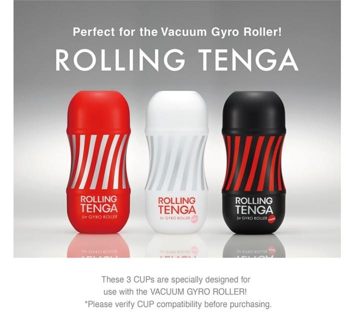 Автоматичний мастурбатор Tenga VACUUM GYRO ROLLER, ротація та вакуум, сумісний з Tenga Cup